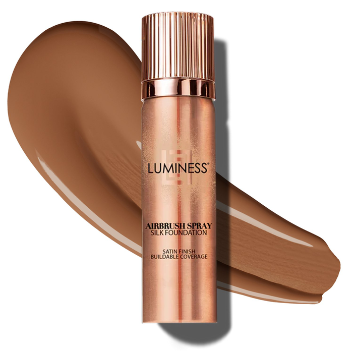 Airbrush Spray Silk Foundation with Buffing Brush - Tan DarkTan Dark